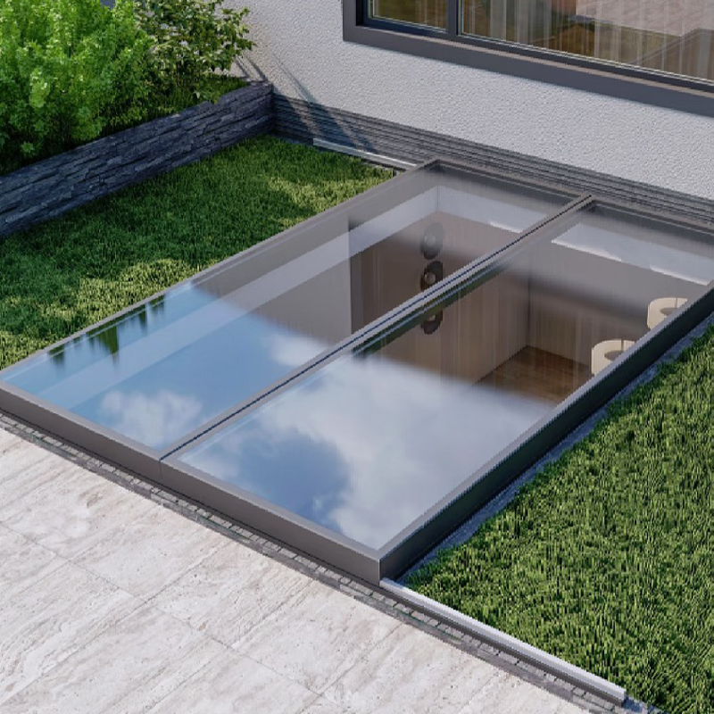 Skylight Geser Paduan Aluminium (Sistem Jalur Senyap)